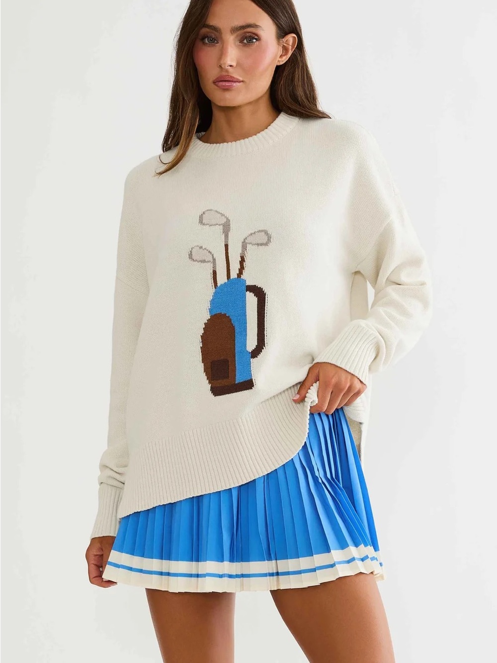 Beach Riot Callie Sweater Opal Sky